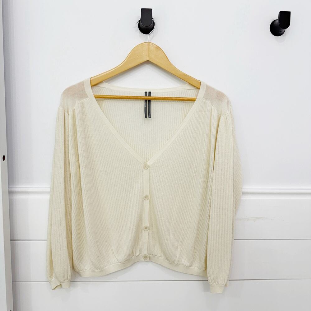 Women’s Anthropologie Knit Button Down V Neck Cardigan Sweater Size M